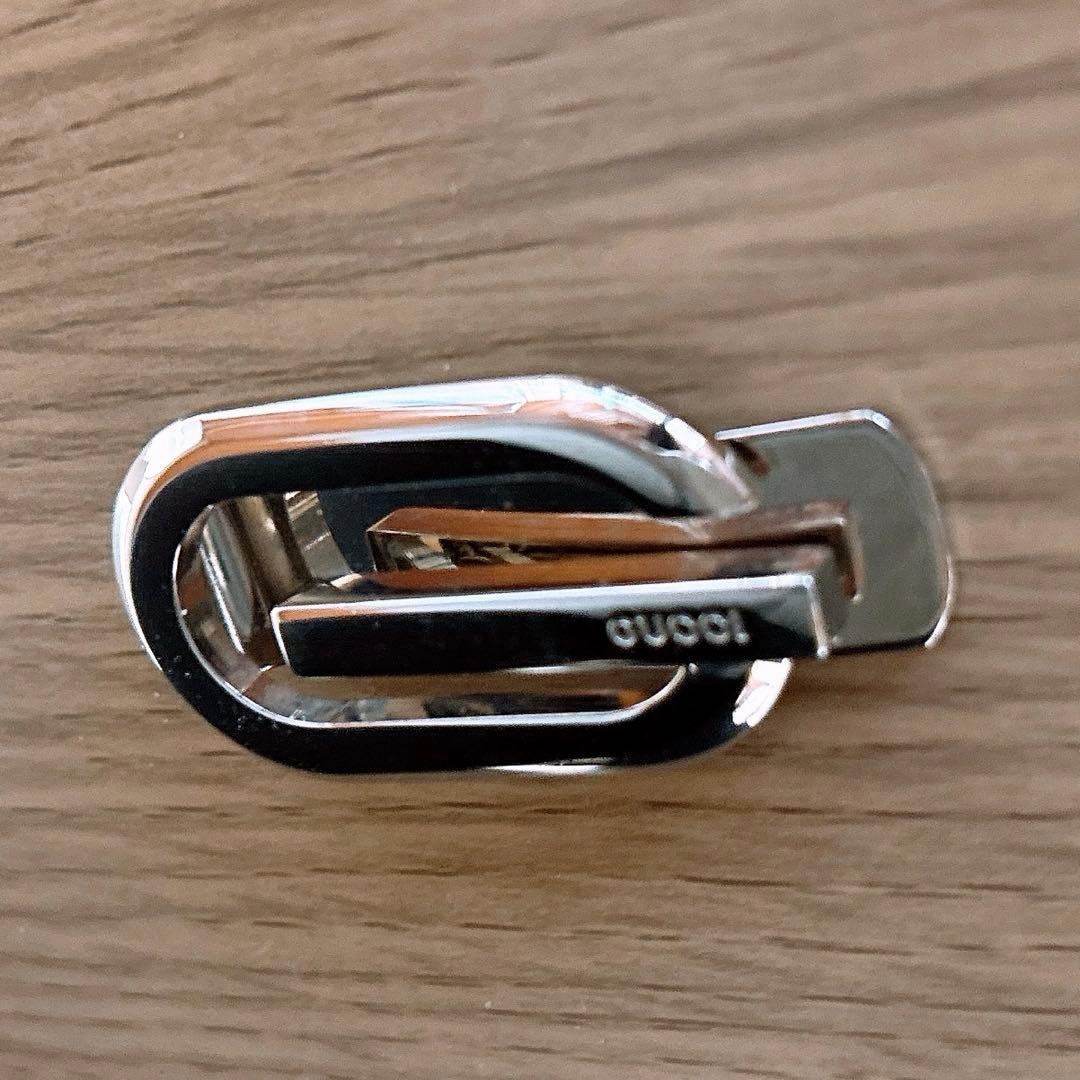 GUCCI グッチ レア Ｇマーク ロゴ モチーフ マネークリップ 美品