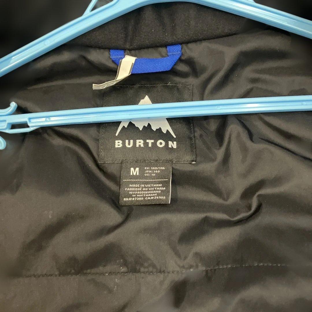 バートンキッズ　スキーウェア　スノーボードウェアM 140 黒　グレー　白