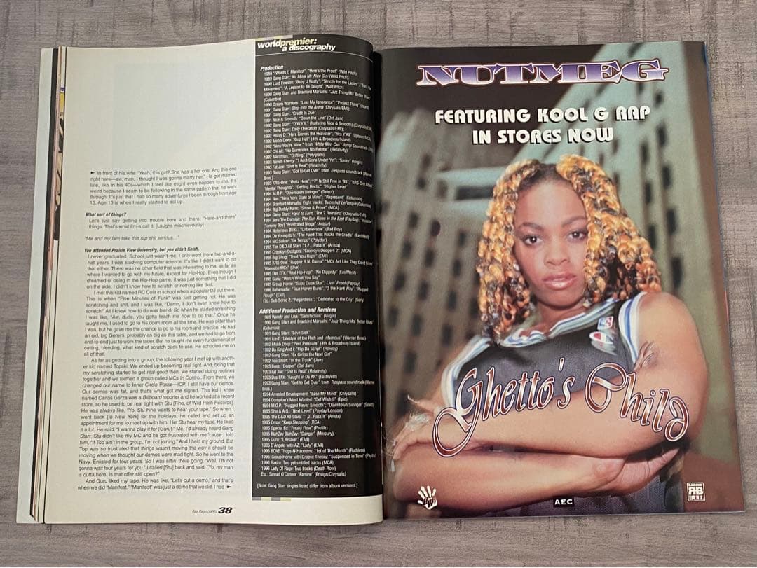 洋楽 DJ Premier Gangstarr RAP PAGES HIPHOP