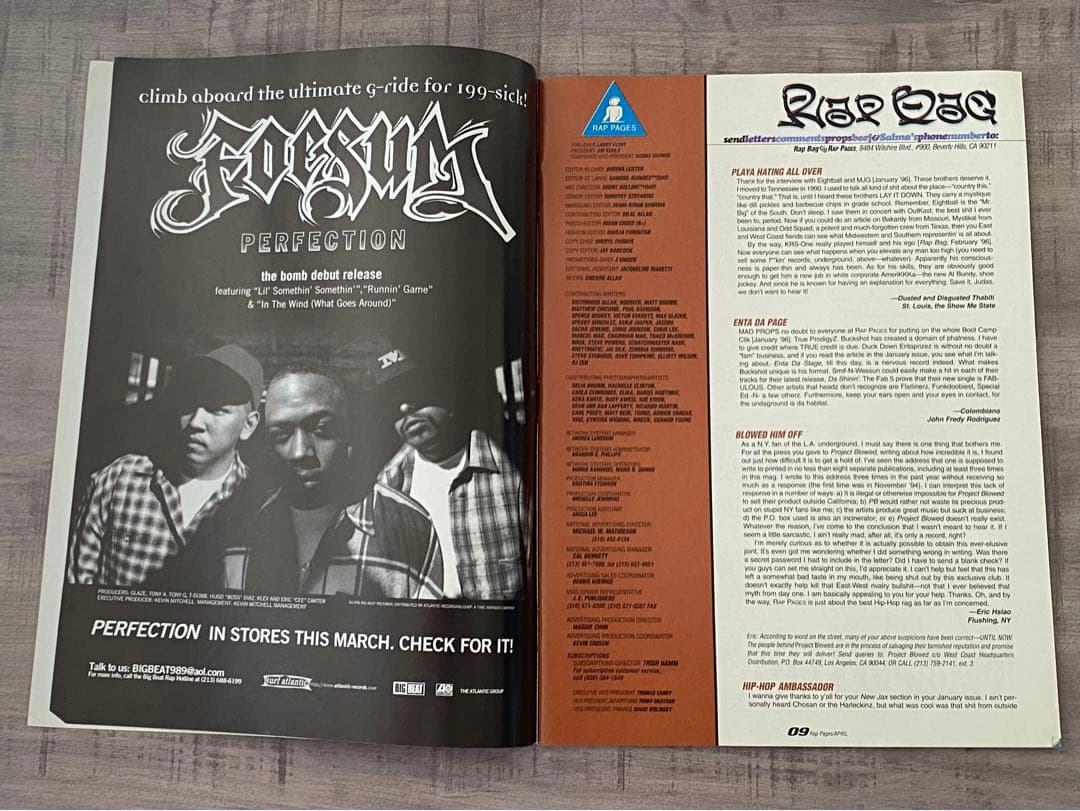 洋楽 DJ Premier Gangstarr RAP PAGES HIPHOP