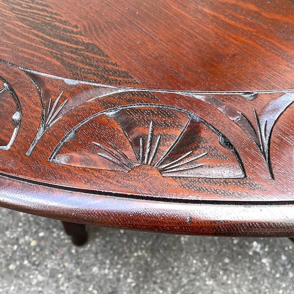 イギリスアンティーク　ゲートレッグバタフライテーブル　ツイストレッグ