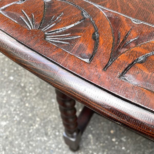 イギリスアンティーク　ゲートレッグバタフライテーブル　ツイストレッグ