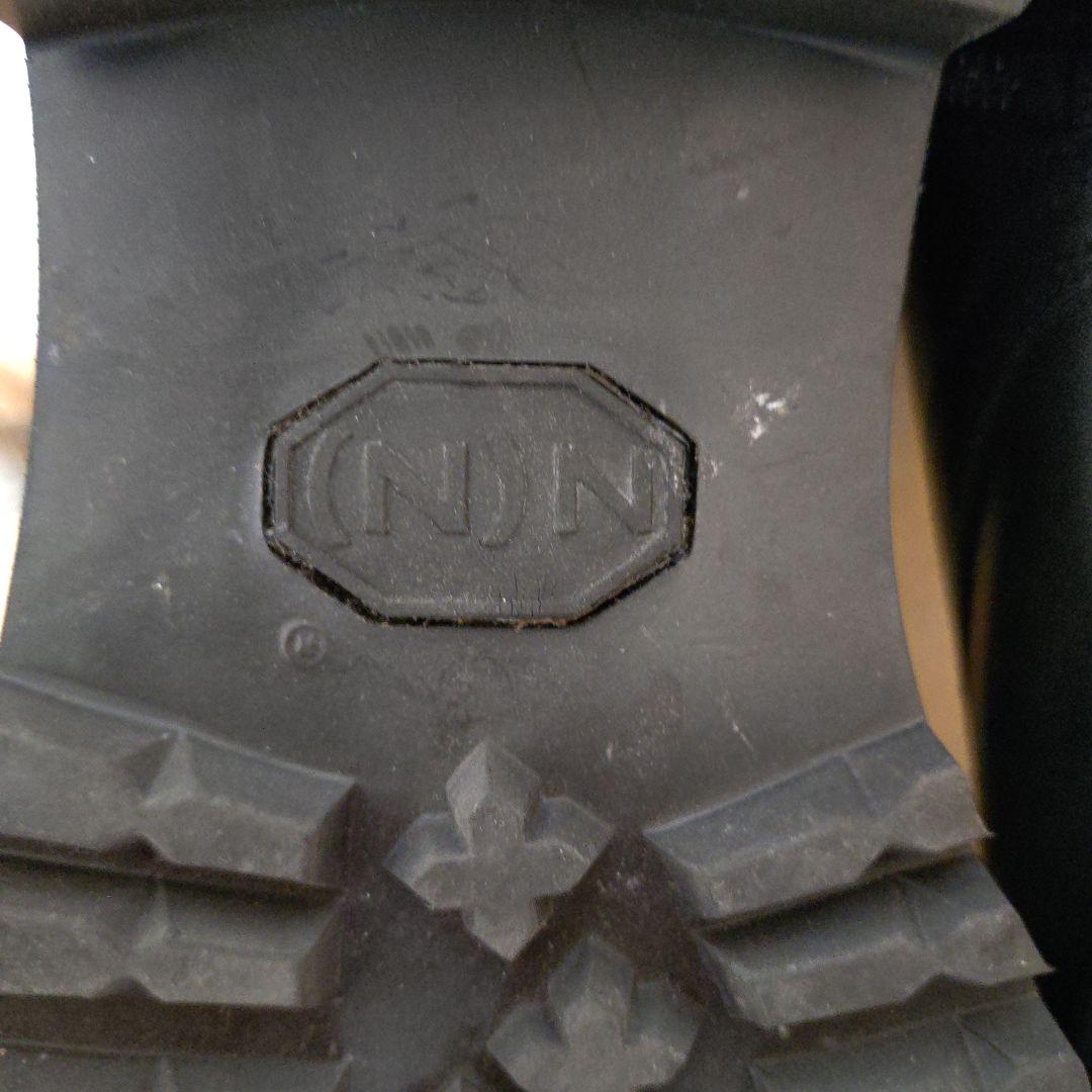 ナンバーナイン 黒 レザー ミリタリーブーツ ジッパー付き最終価格