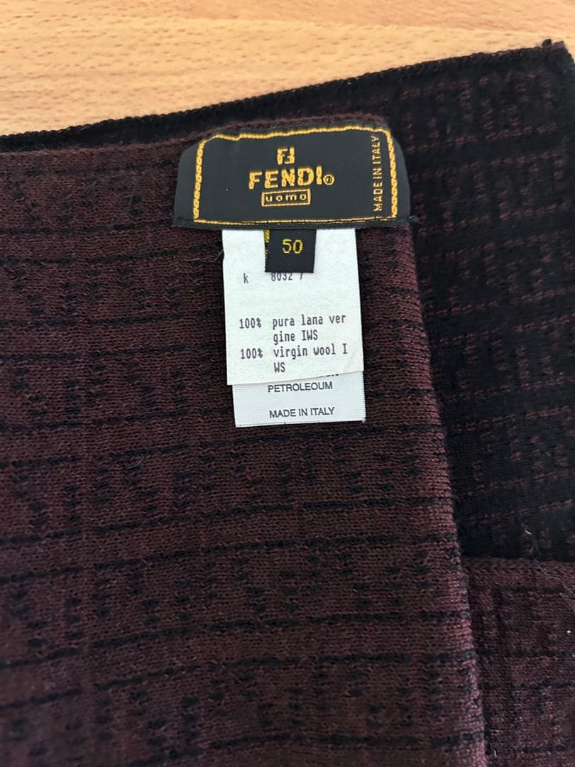 FENDI Uomo バージンウールマフラー