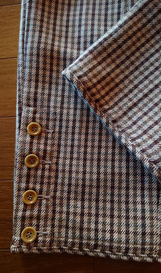 45R☆ウールサージの馬比女パンツ/ベージュチェック♪