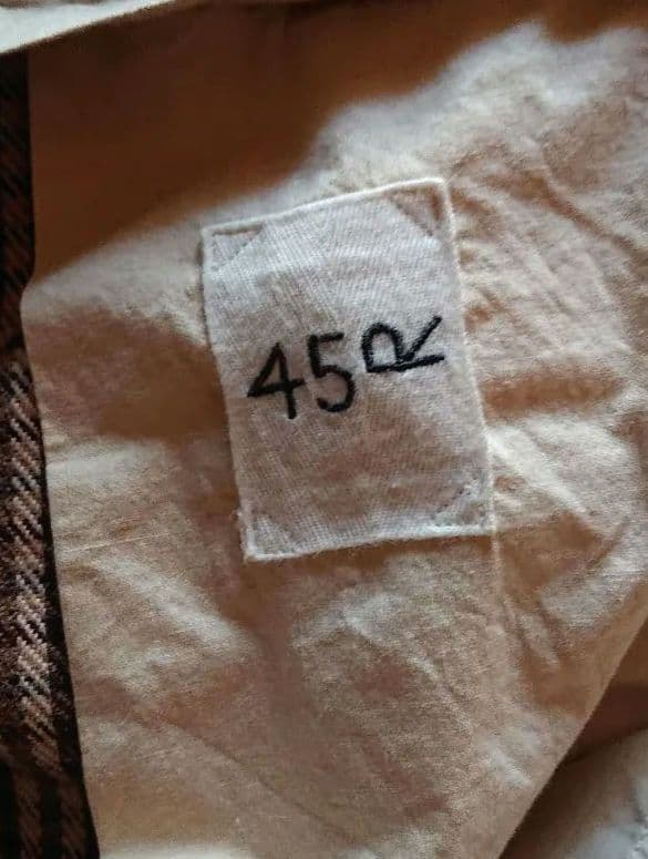 45R☆ウールサージの馬比女パンツ/ベージュチェック♪