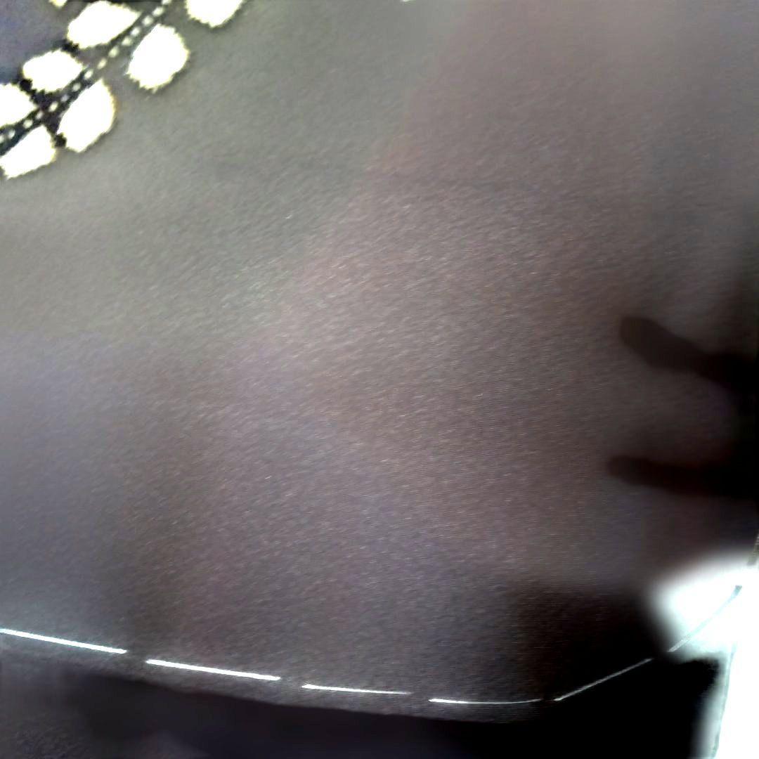 辻が花着物美しい花柄刺繍濃いブラウン系とネイビー躾付き新品未使用品逸品