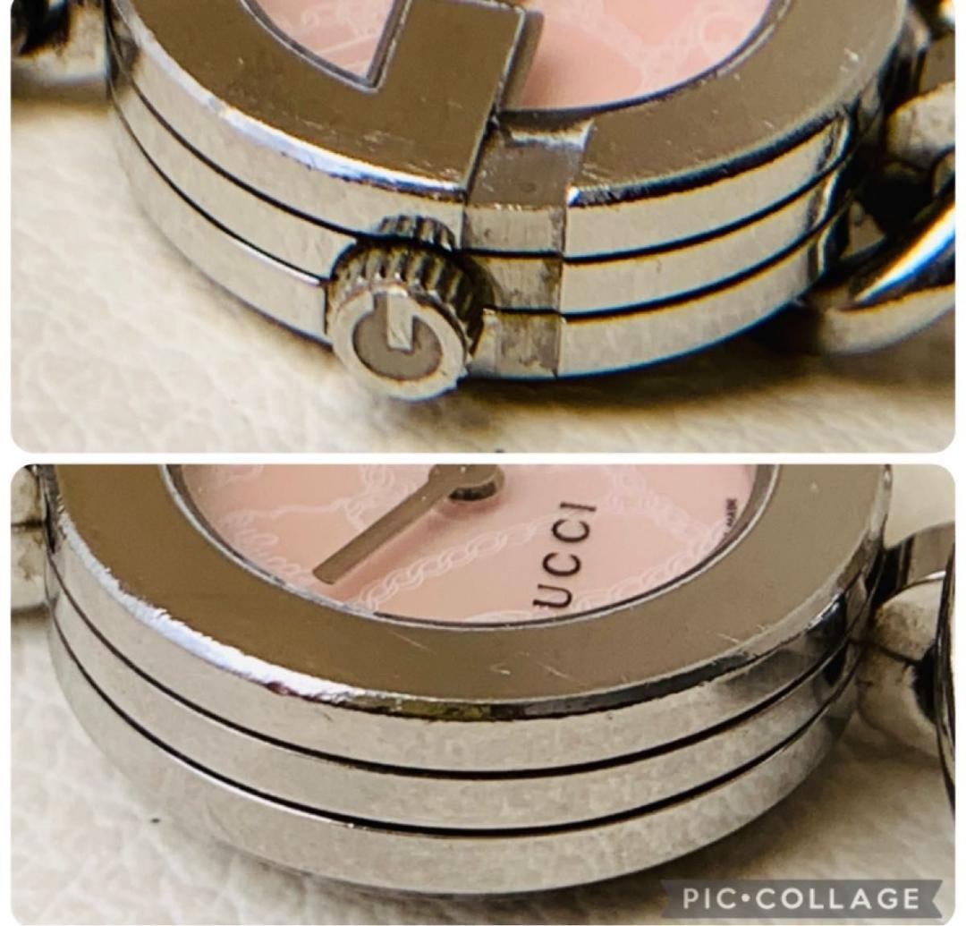 グッチ 時計 gg 107 アンカー ブレスレット トルグ ラウンド ピンク