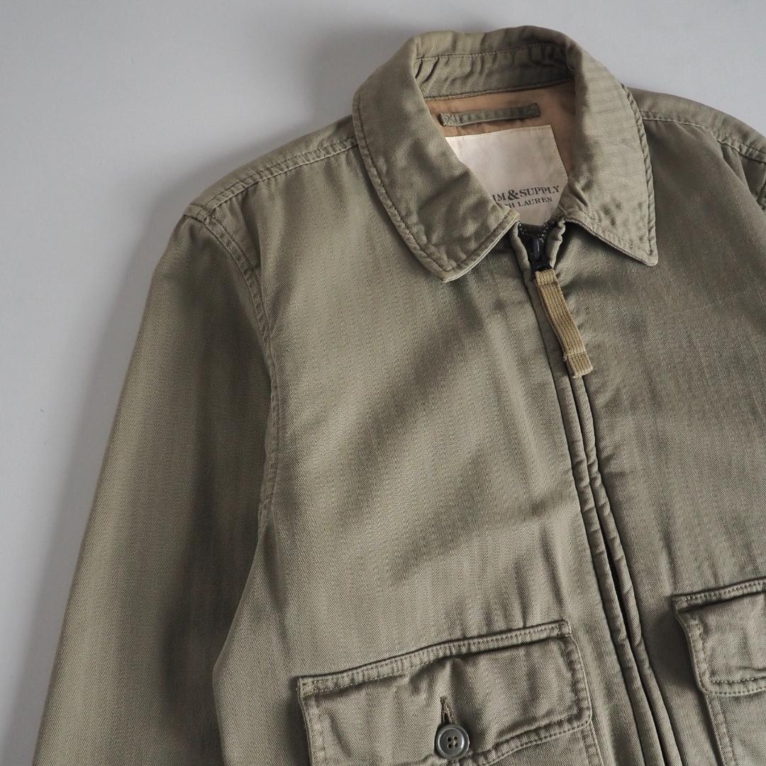 ラルフローレン　フライトジャケット　ミリタリージャケット　ワッペン　美品