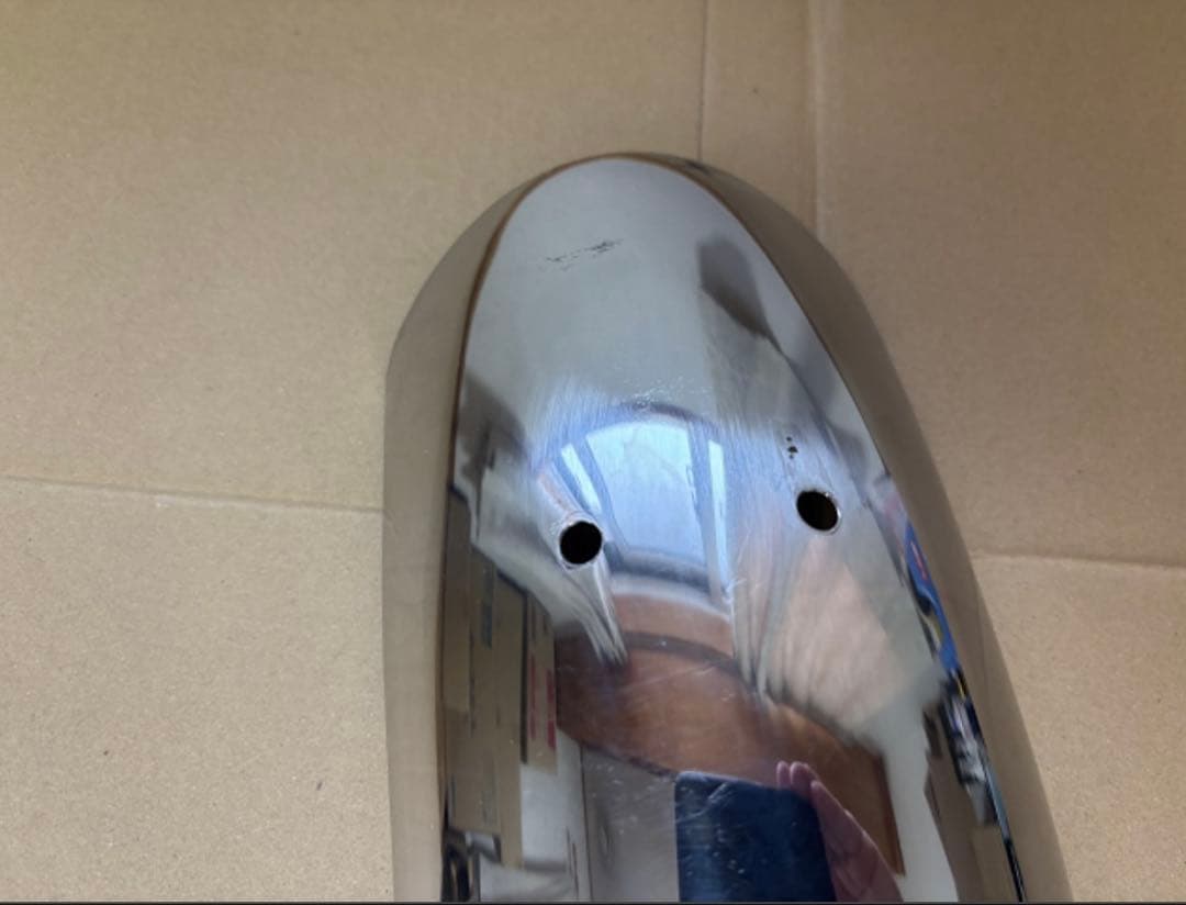 SR400 ステンレス リアフェンダー　カフェ　ペイトン　デイトナ　ボバー　2%