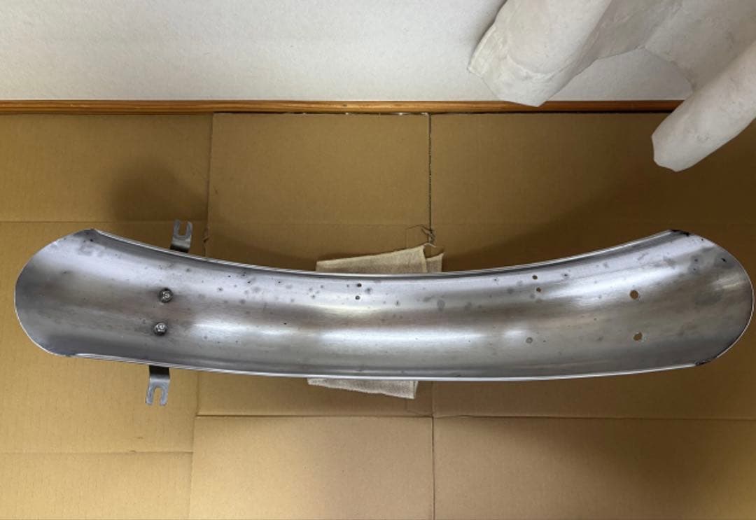 SR400 ステンレス リアフェンダー　カフェ　ペイトン　デイトナ　ボバー　2%