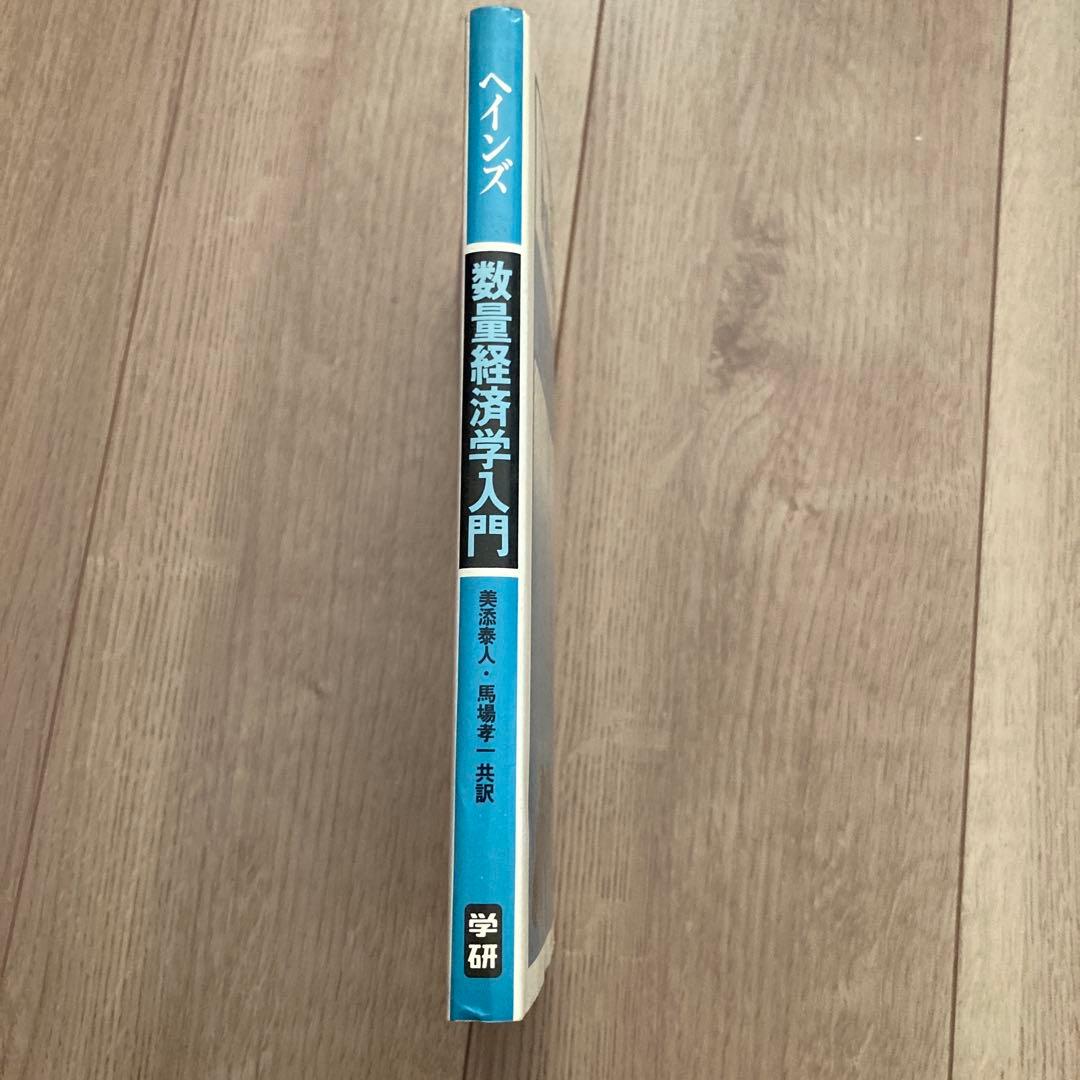 初版「数量経済学入門」ブライアン・ヘインズ著