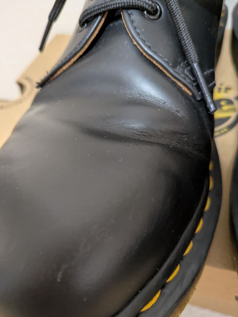 Dr. Martens UK7.３ホール.ブラックローファー
