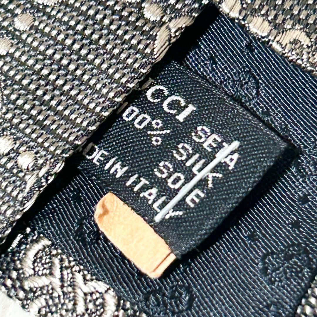 【極美品】グッチ GG 総柄 シルク 100% ネクタイ 【クリーニング済】