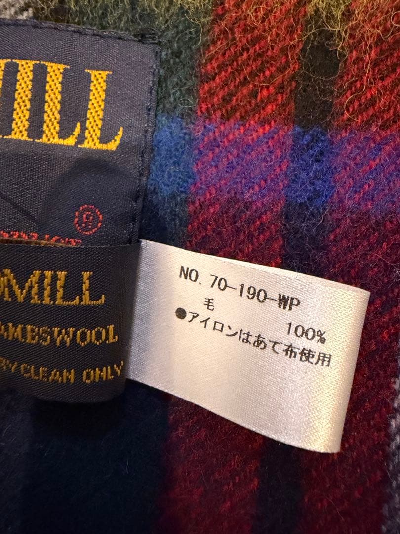 新品未使用⭐︎TWEEDMILL ウール100% チェックマフラー