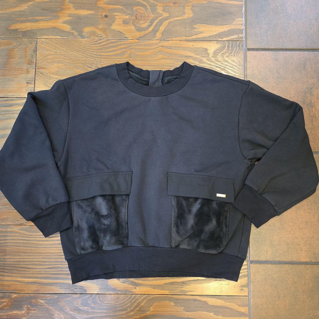 ブルーレーベルクレストブリッジ　ジャージープルオーバー　黒　38