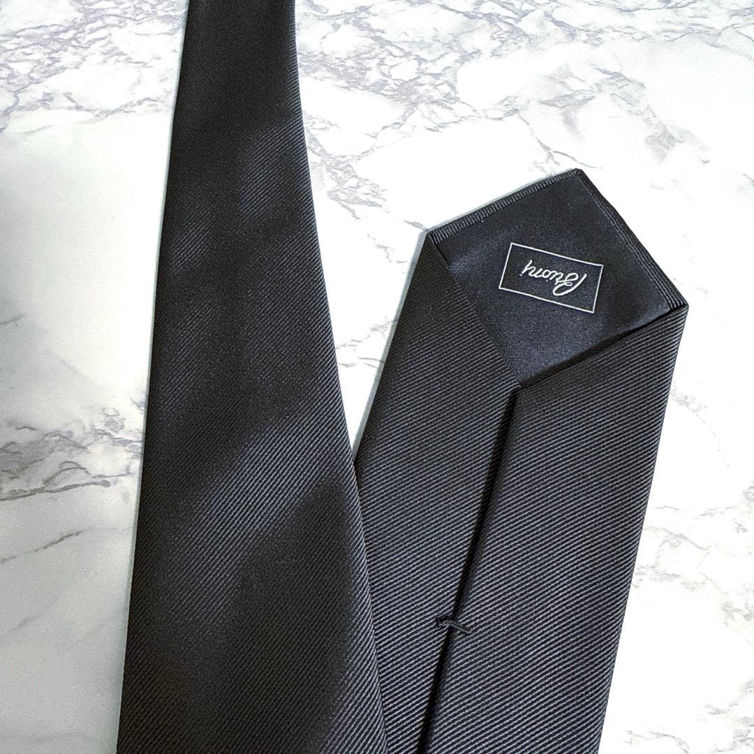 ブリオーニ ネクタイ チャコールグレー イタリア製　 美品