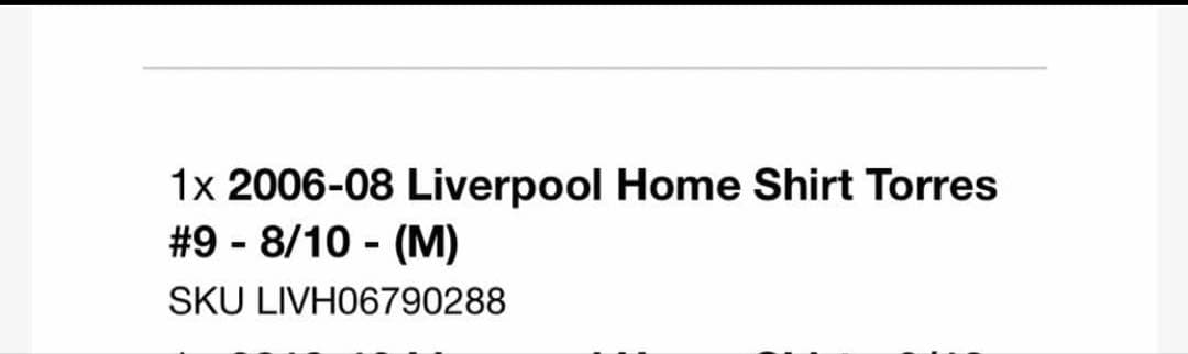 リヴァプール　トーレス　07/08 ユニフォーム　正規品