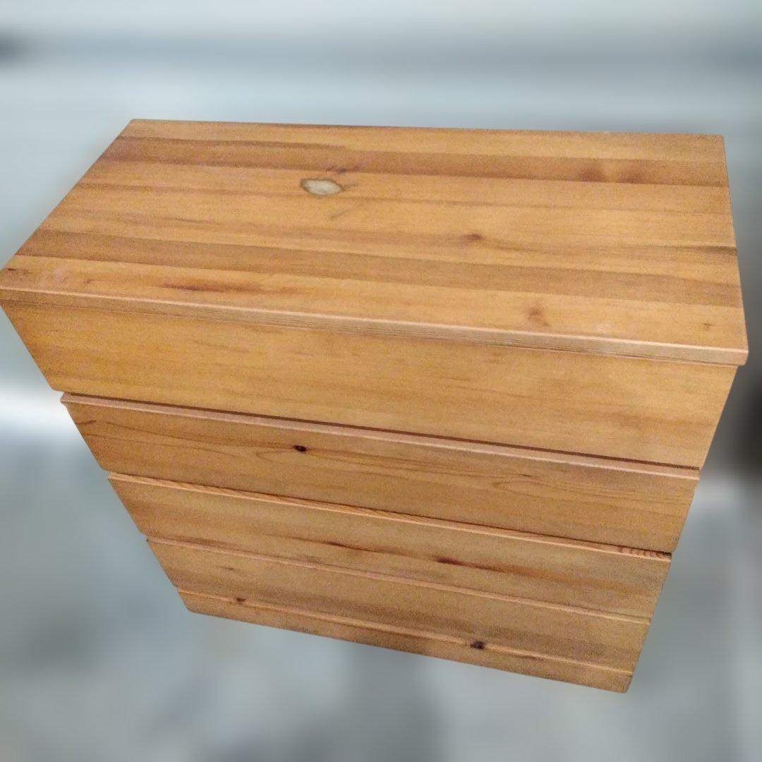 1-23 廃盤　無印良品 パイン材 チェスト 4段チェスト