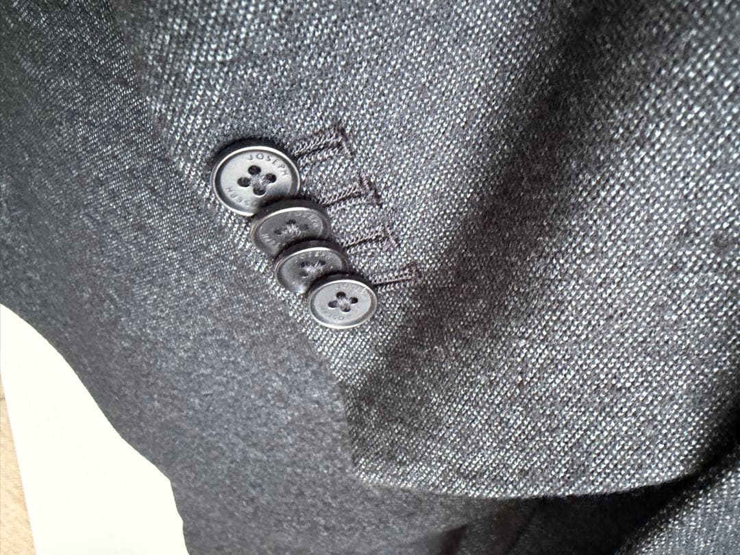 JOSEPH HOMME着用2.3回ダークグレーウールセットアップクリーニング済