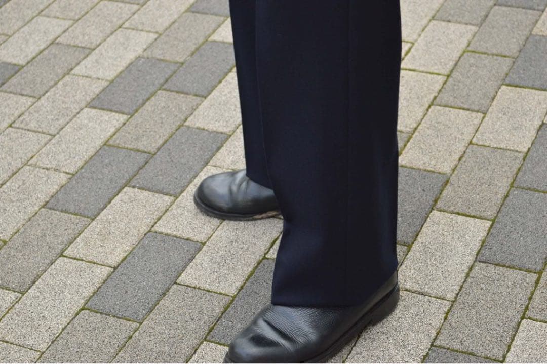 Comoli ネイビーフランネルスーツ　size1