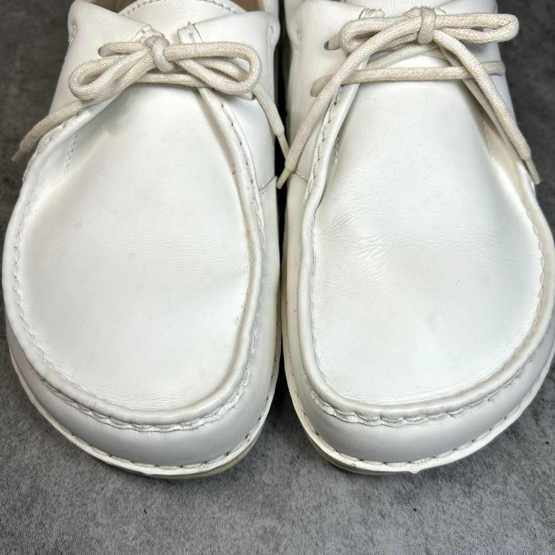 極美品【BIRKENSTOCK】パサデナ/チロリアンシューズ/レザー 革靴　白◎