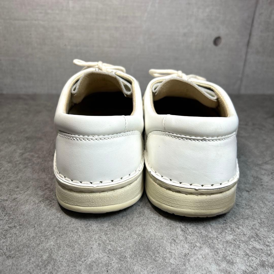 極美品【BIRKENSTOCK】パサデナ/チロリアンシューズ/レザー 革靴　白◎