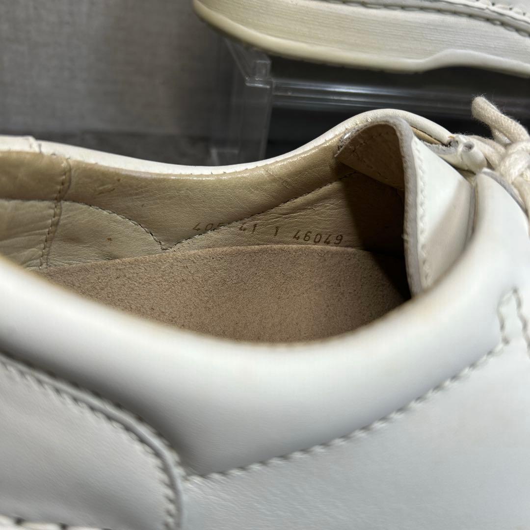 極美品【BIRKENSTOCK】パサデナ/チロリアンシューズ/レザー 革靴　白◎