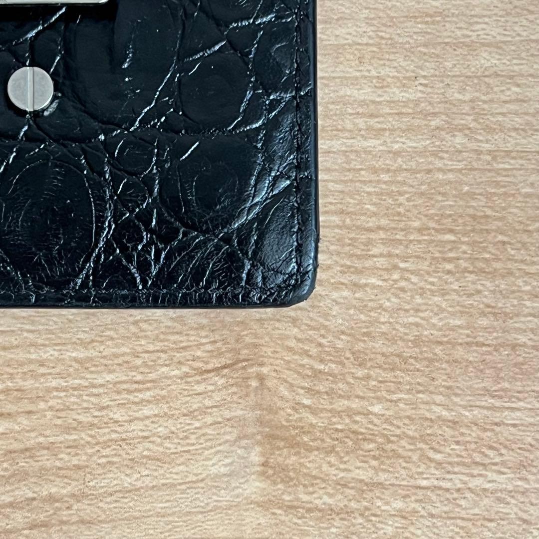 ✨️極美品✨️ SAINTLAURENT マネークリップ 　メンズ 黒色 レザー