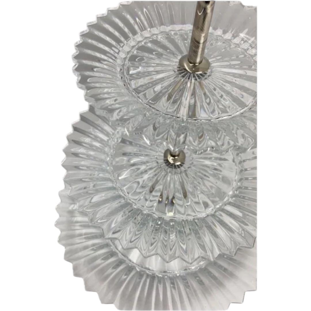 【新品】Baccarat バカラ ミルニュイ ケーキスタンド 3段 ティー