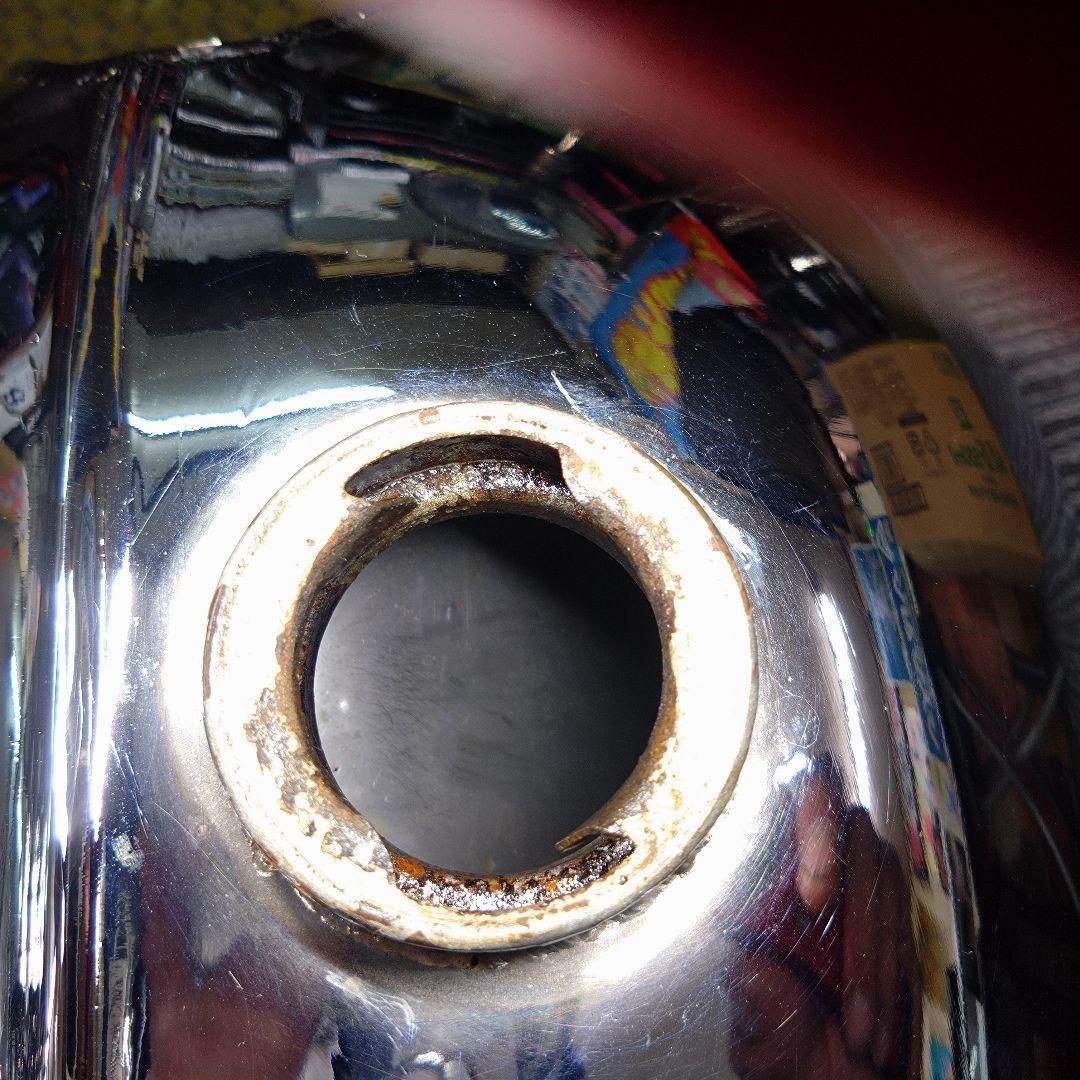 にょす ボンネビルタンク クロームメッキ仕上げ