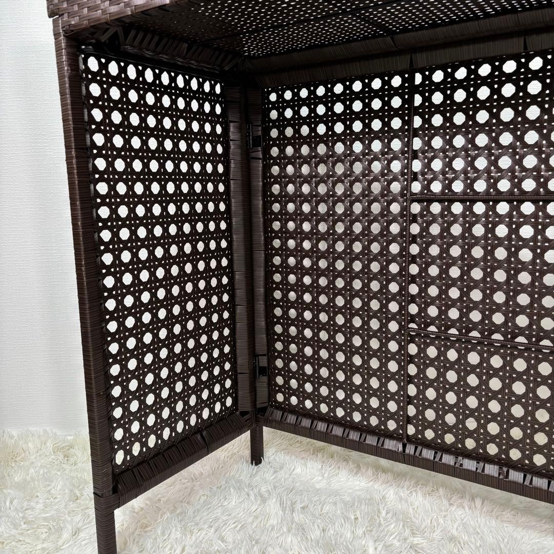 未使用品　cv-950 室外機　エアコン　ブラウン　カバー　ラタン　日光