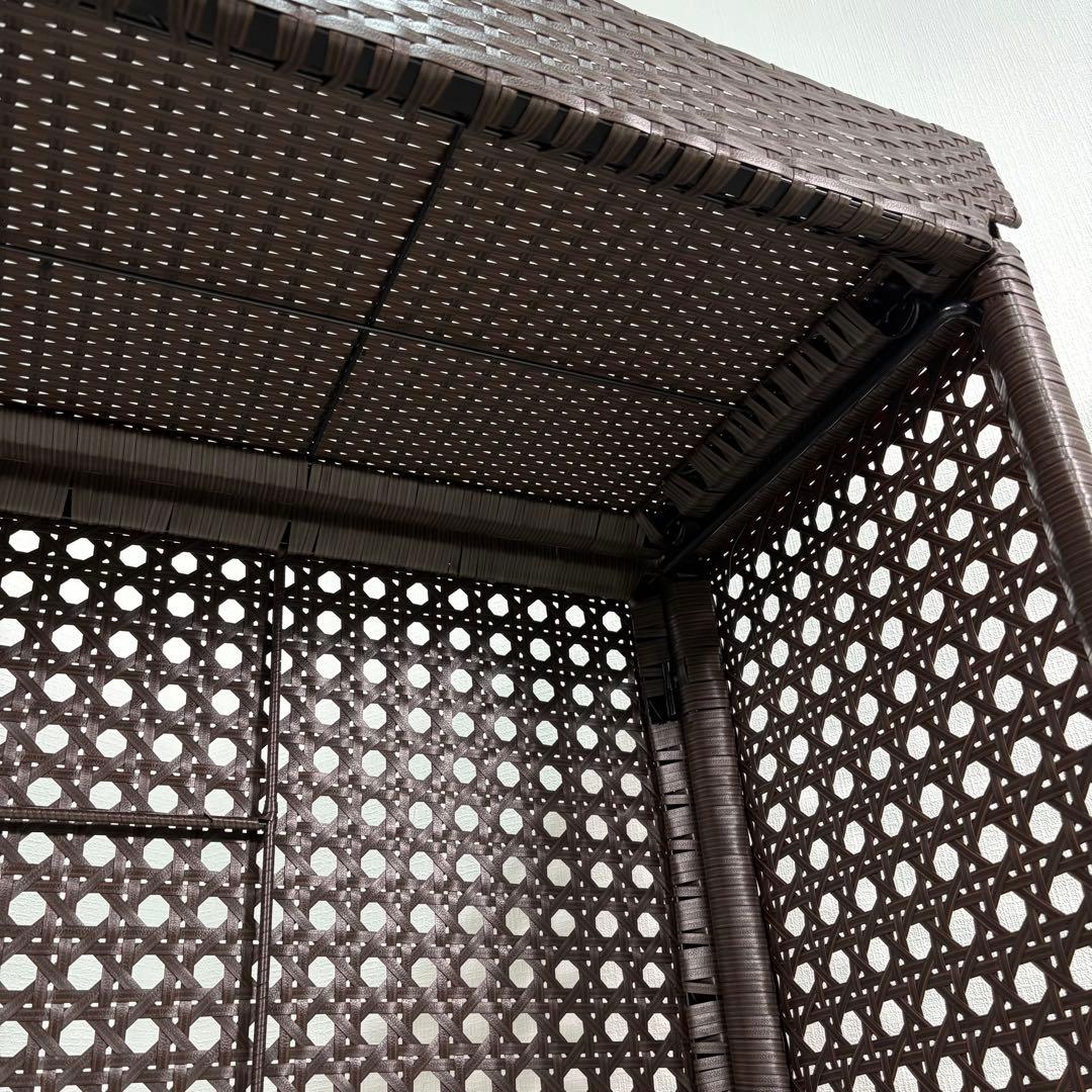 未使用品　cv-950 室外機　エアコン　ブラウン　カバー　ラタン　日光