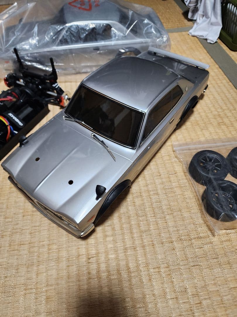 京商　フェザーMark2　ハコスカ　メカ付(受信機プロポ無し)中古、短期出品