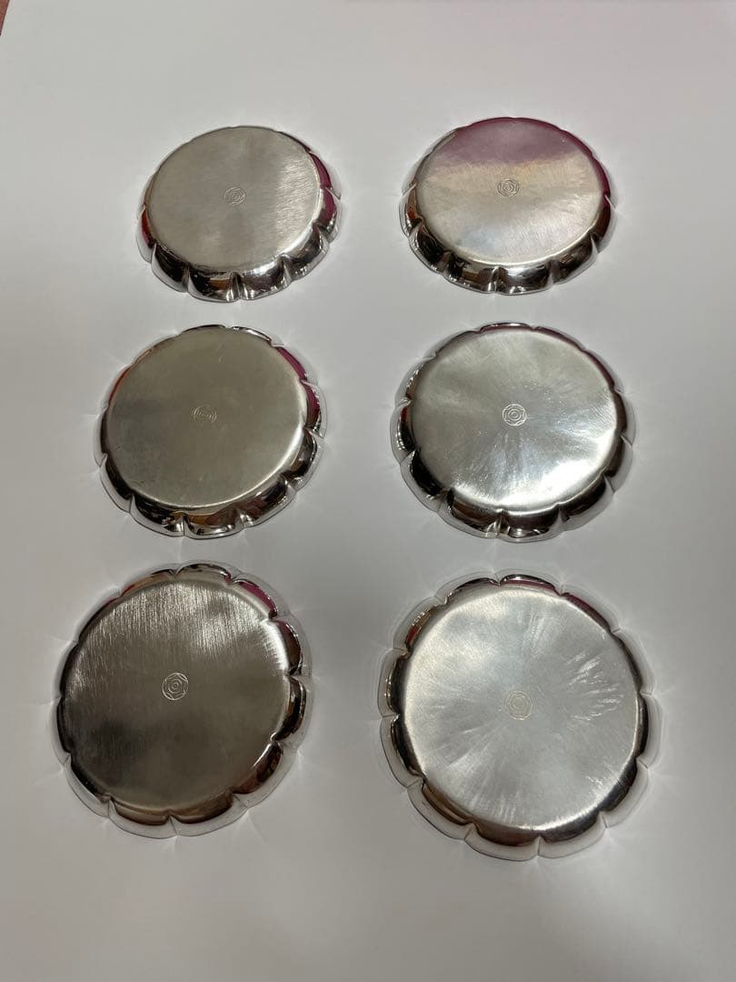 銀製銘々皿　６枚　アンティーク