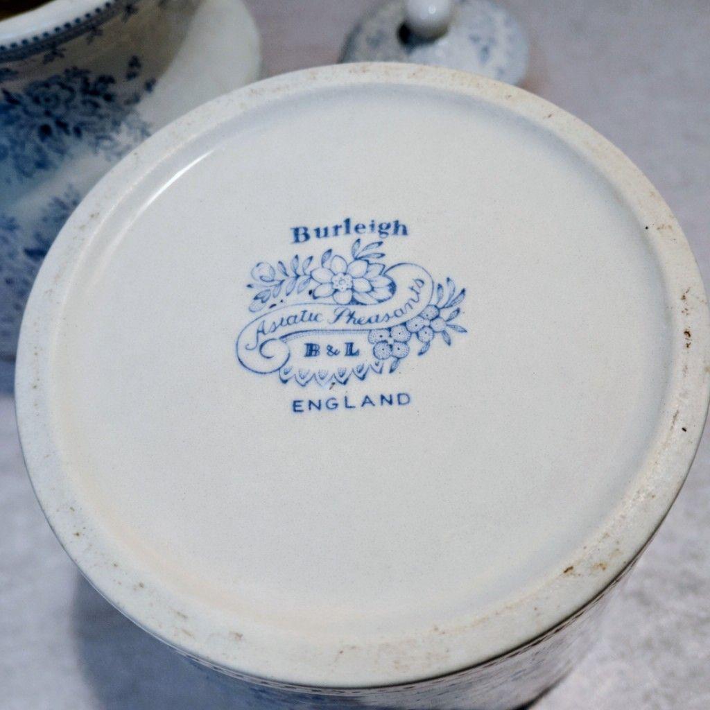 英国Burleigh バーレイ アジアティックフェザンツ 陶器キャニスター