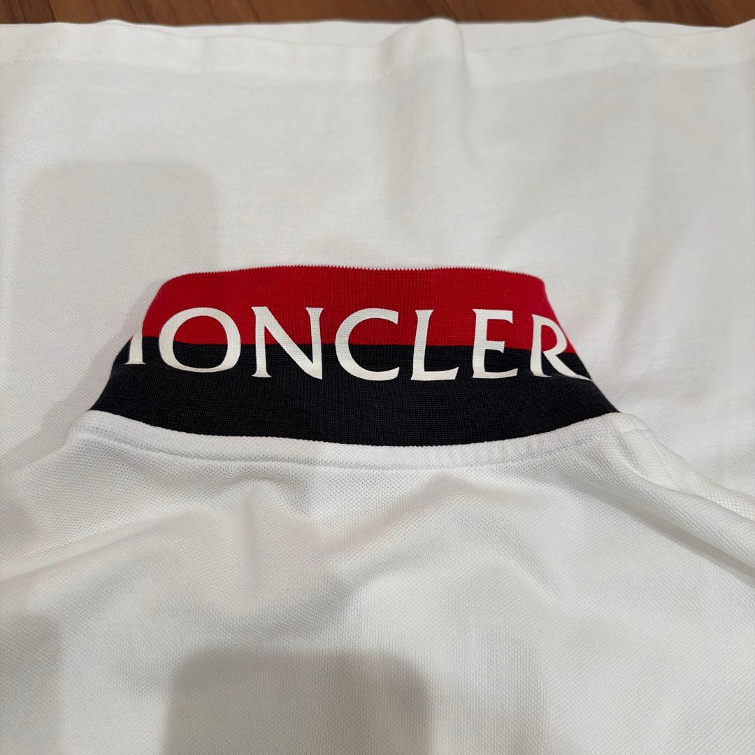MONCLER ホワイト ポロシャツ