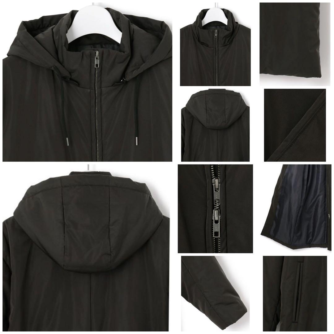 大きいサイズ46＊２３区 ピーチタッチソフト ロング中綿コート＊自由区ICB組曲