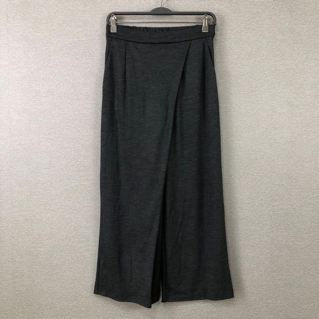 BORDERS at BALCONY ウィークエンドラップパンツ 38 グレー
