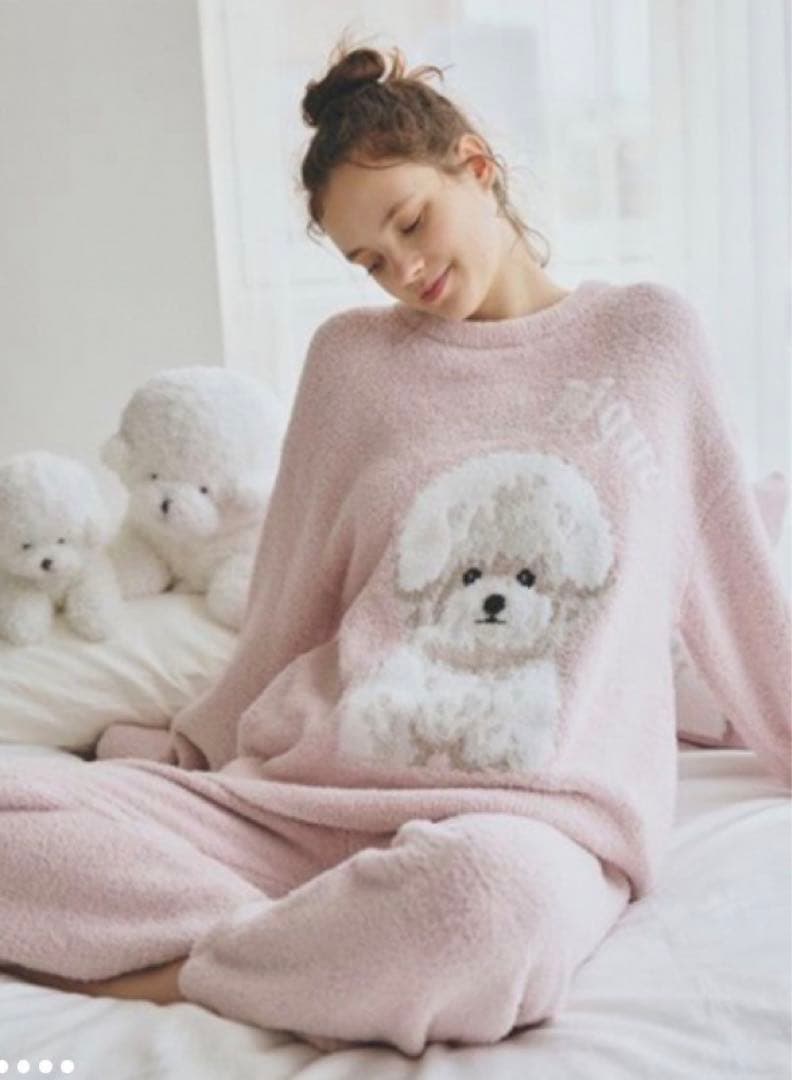 新品！ジェラピケお好きな方に！ビションプルオーバーふわもこパジャマ上下セット