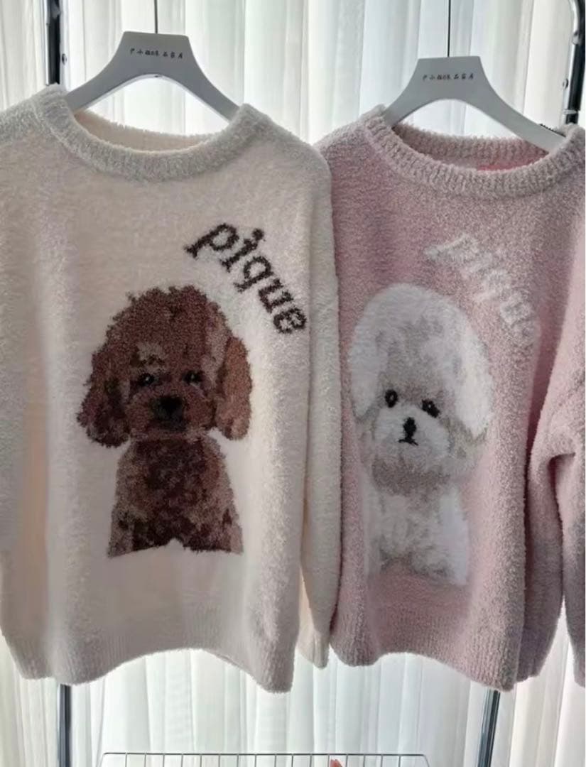 新品！ジェラピケお好きな方に！ビションプルオーバーふわもこパジャマ上下セット