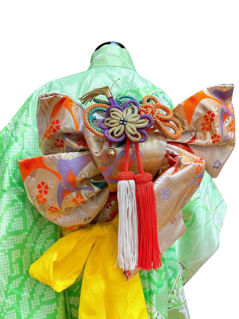 【レトロ・アンティーク】絞り柄 七五三 7歳 フルセット