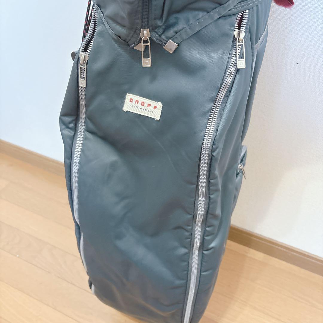K405 onoff ナイロンツイル ネイビー キャディバッグ