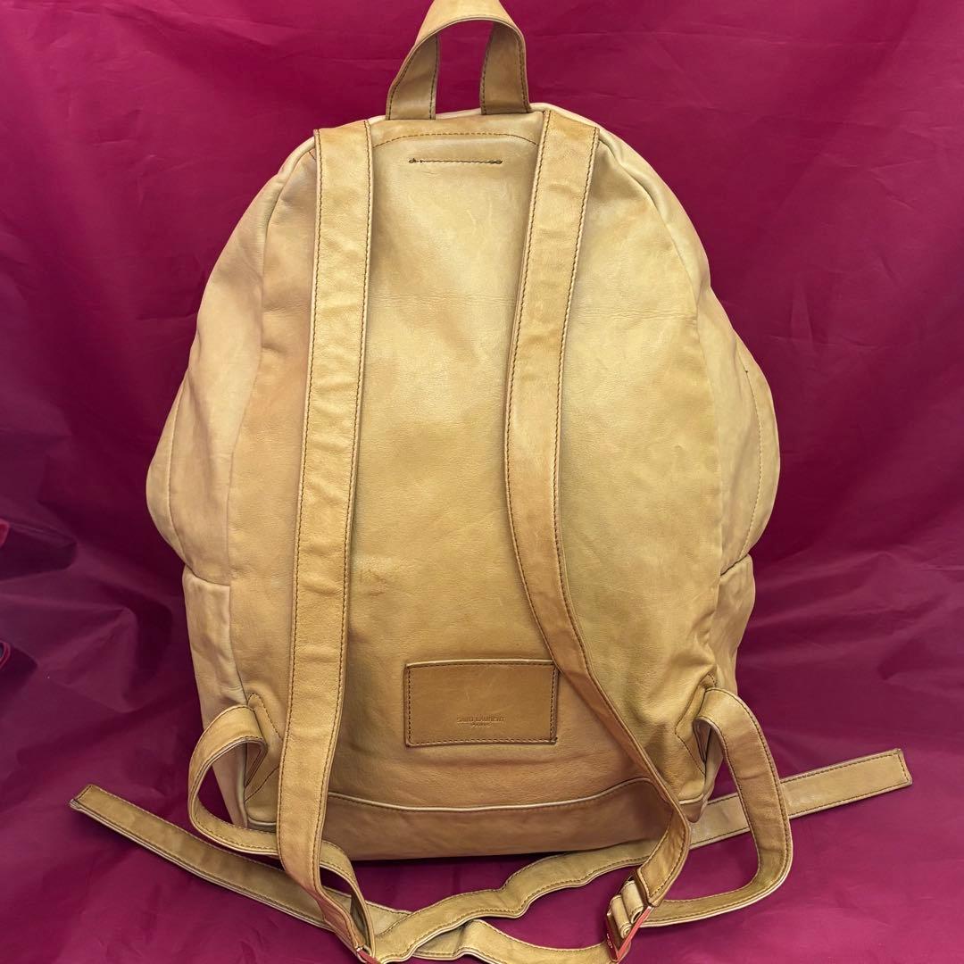 希少！SAINT LAURENT☆キャメルレザーバッグパック