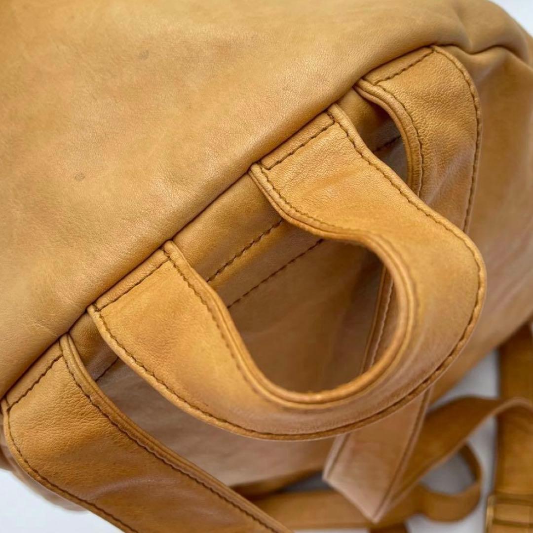 希少！SAINT LAURENT☆キャメルレザーバッグパック