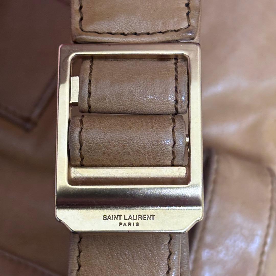 希少！SAINT LAURENT☆キャメルレザーバッグパック