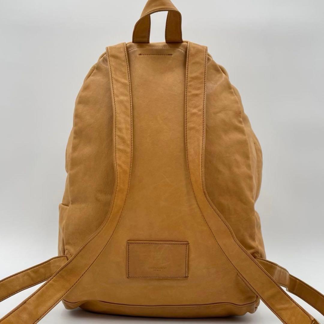 希少！SAINT LAURENT☆キャメルレザーバッグパック
