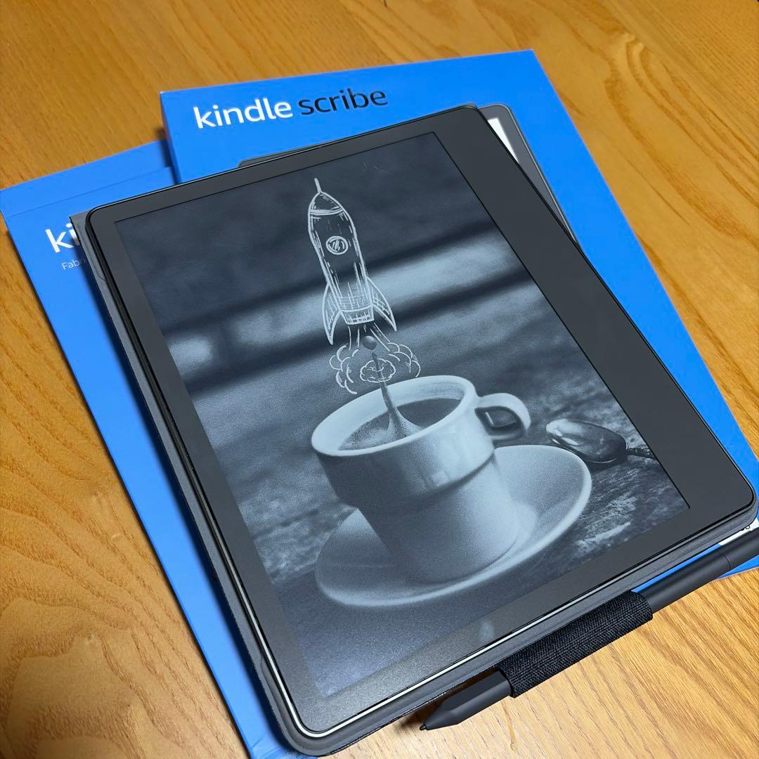 Kindle Scribe プレミアムペン 32GB ファブリックカバー付き