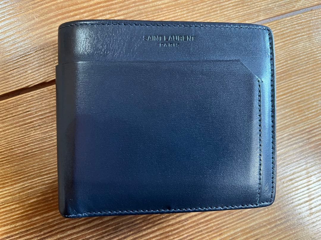 交渉可　SAINT LAURENT 二つ折財布DB