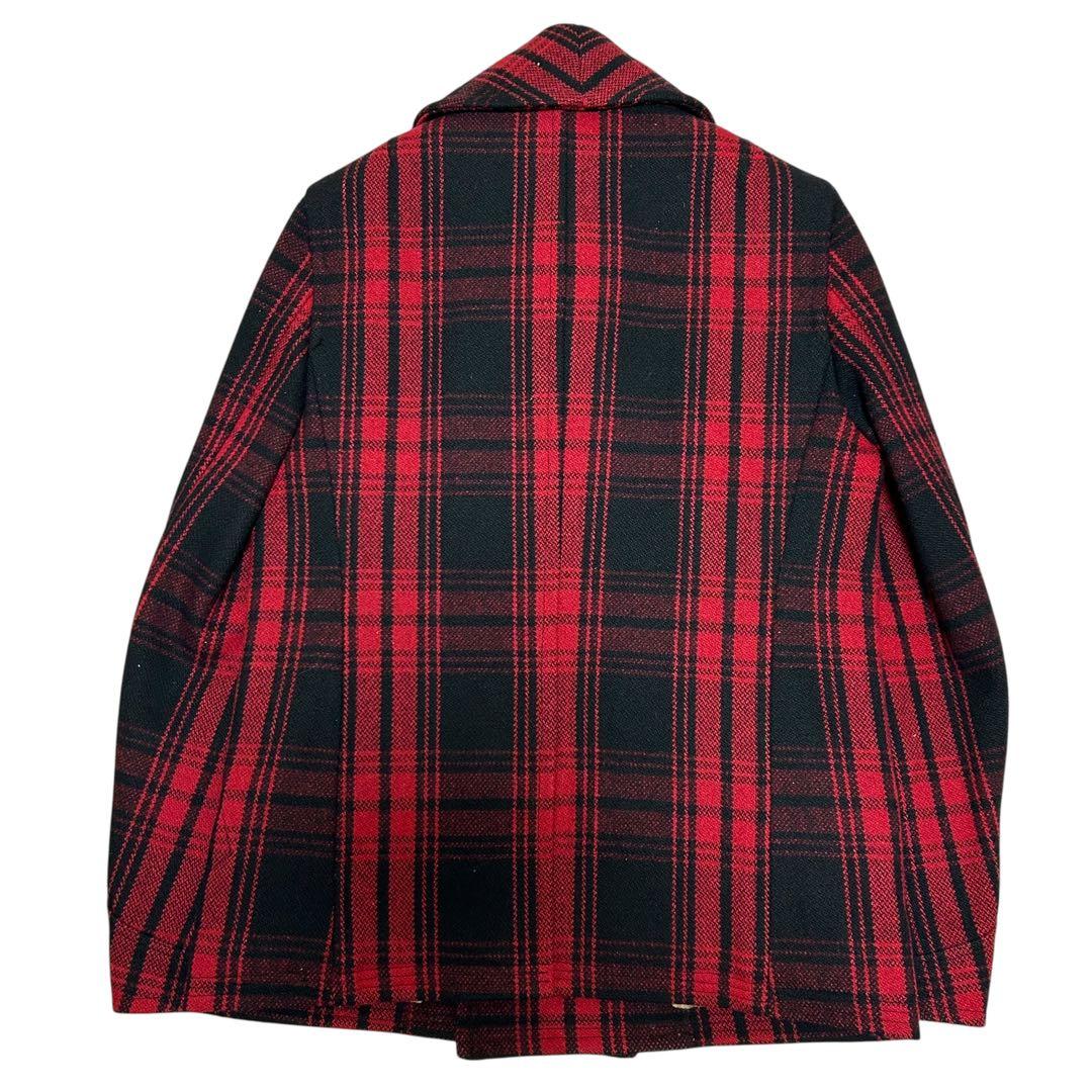 RUDEGALLERY ルードギャラリー　ショールカラーピーコート　チェック